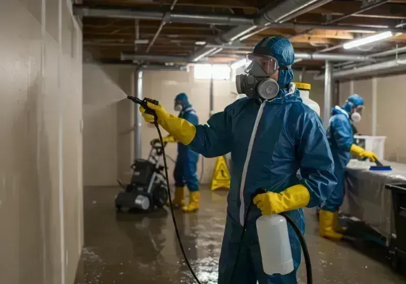 Basement Sanitization and Antimicrobial Treatment process in Coos County, OR